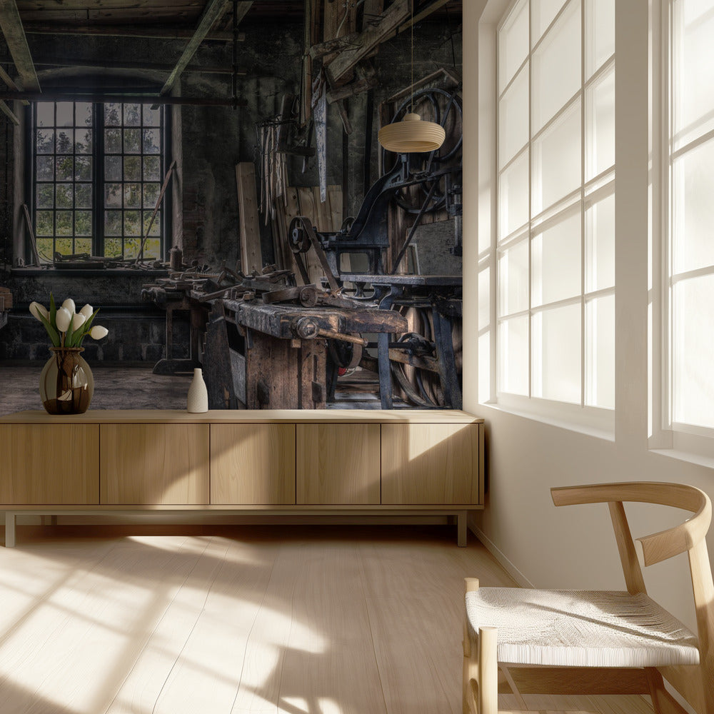 L'atelier des charpentiers | Papier Peint Photo