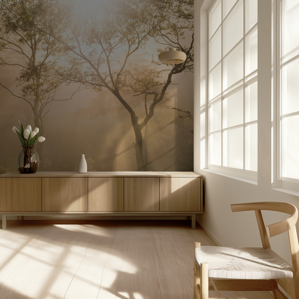 Trois arbres | Papier Peint Photo