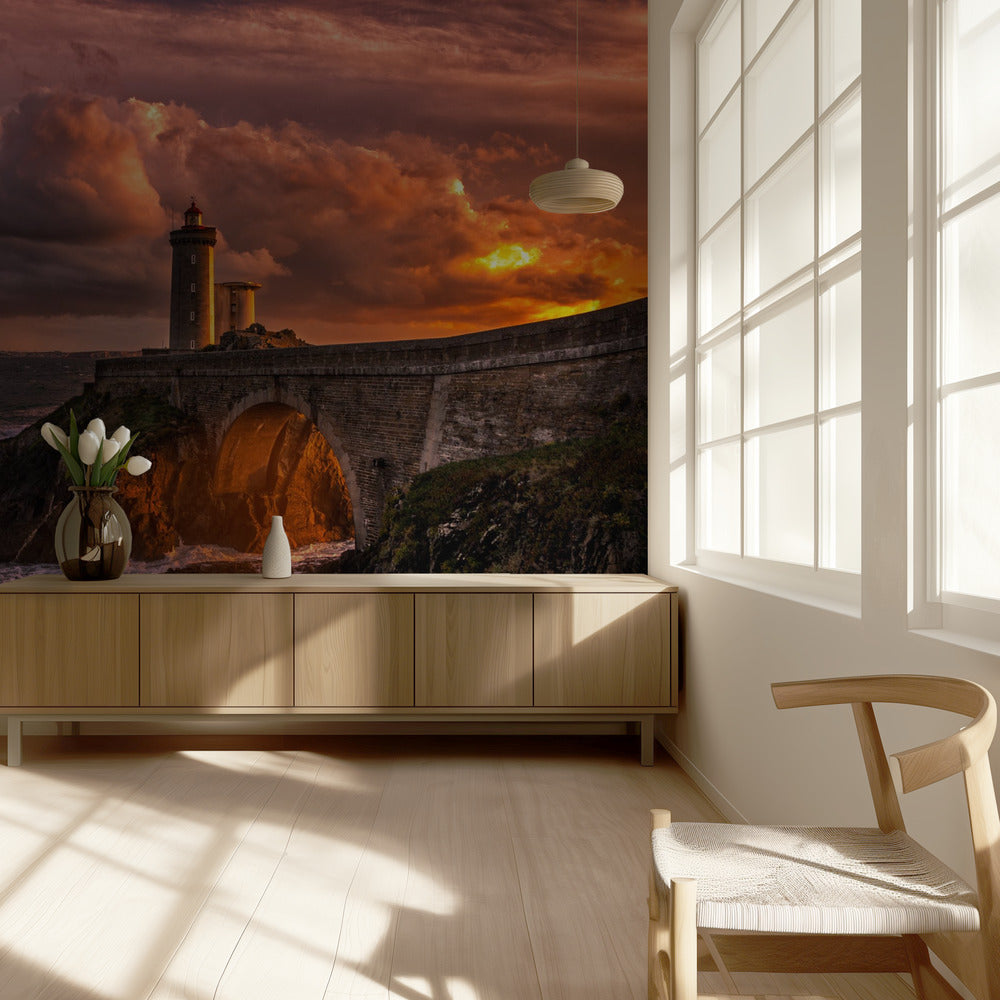 El sol se ha puesto Papel Pintado Fotográfico