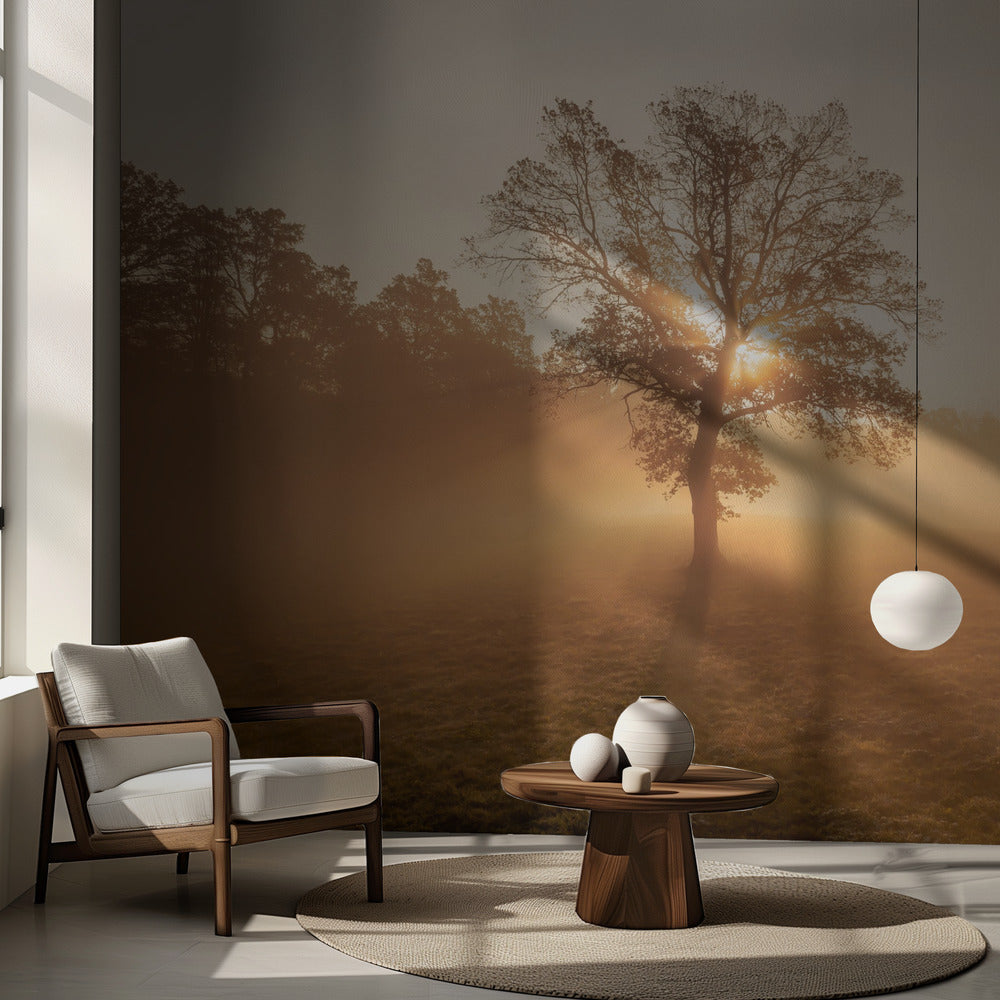Arbre solitaire | Papier Peint Photo