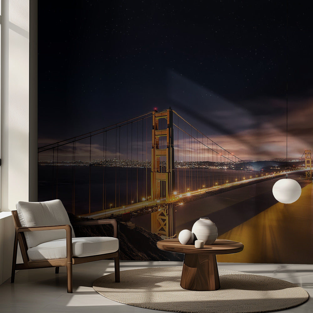 Dal Golden Gate alle stelle | Carta da Parati Fotografica