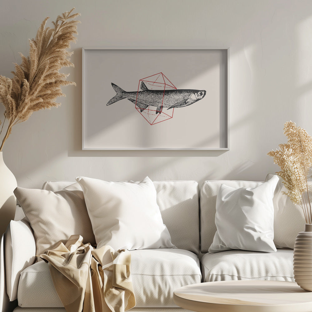 Fisch in Geometrie Nr. 2 | Poster