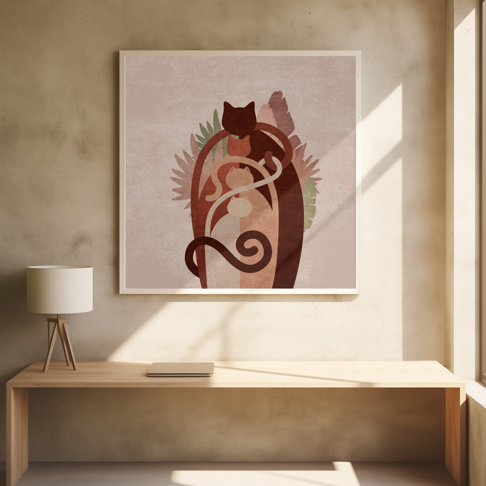 Cat Gang Boho Copy | Poster