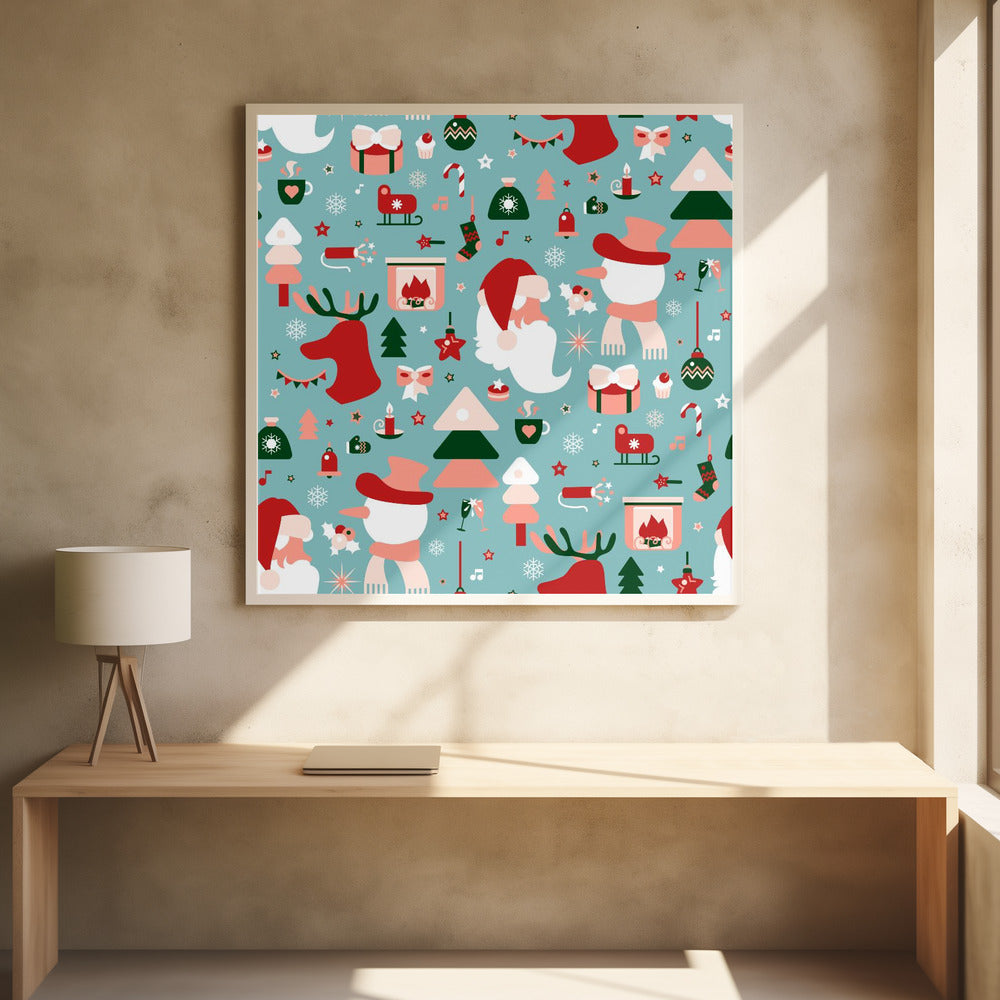 Festive Christmas Pattern | Poster