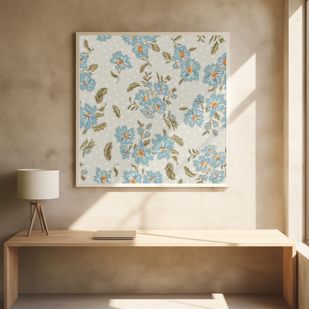 Floral Heritage bouquet Antique pattern | Poster