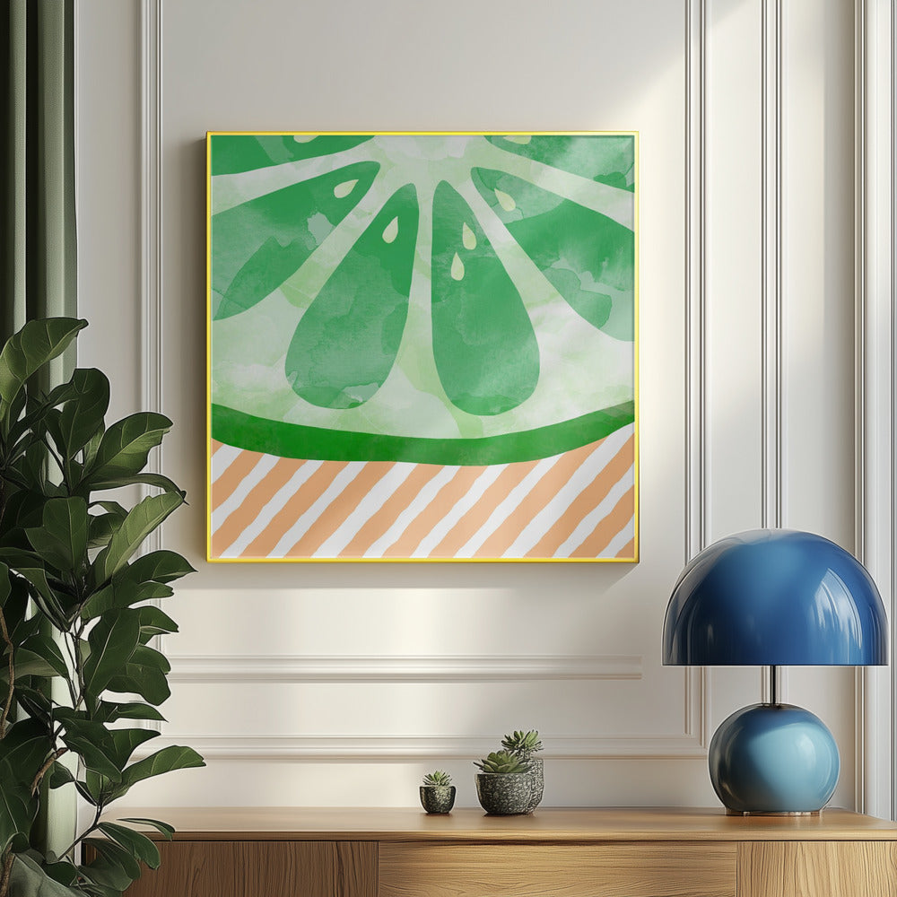 Lime Abstrakt | Poster