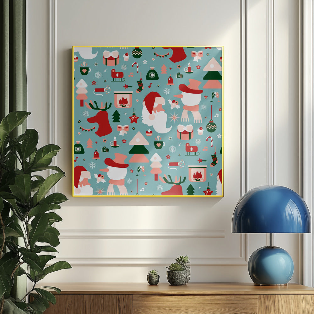 Festive Christmas Pattern | Poster