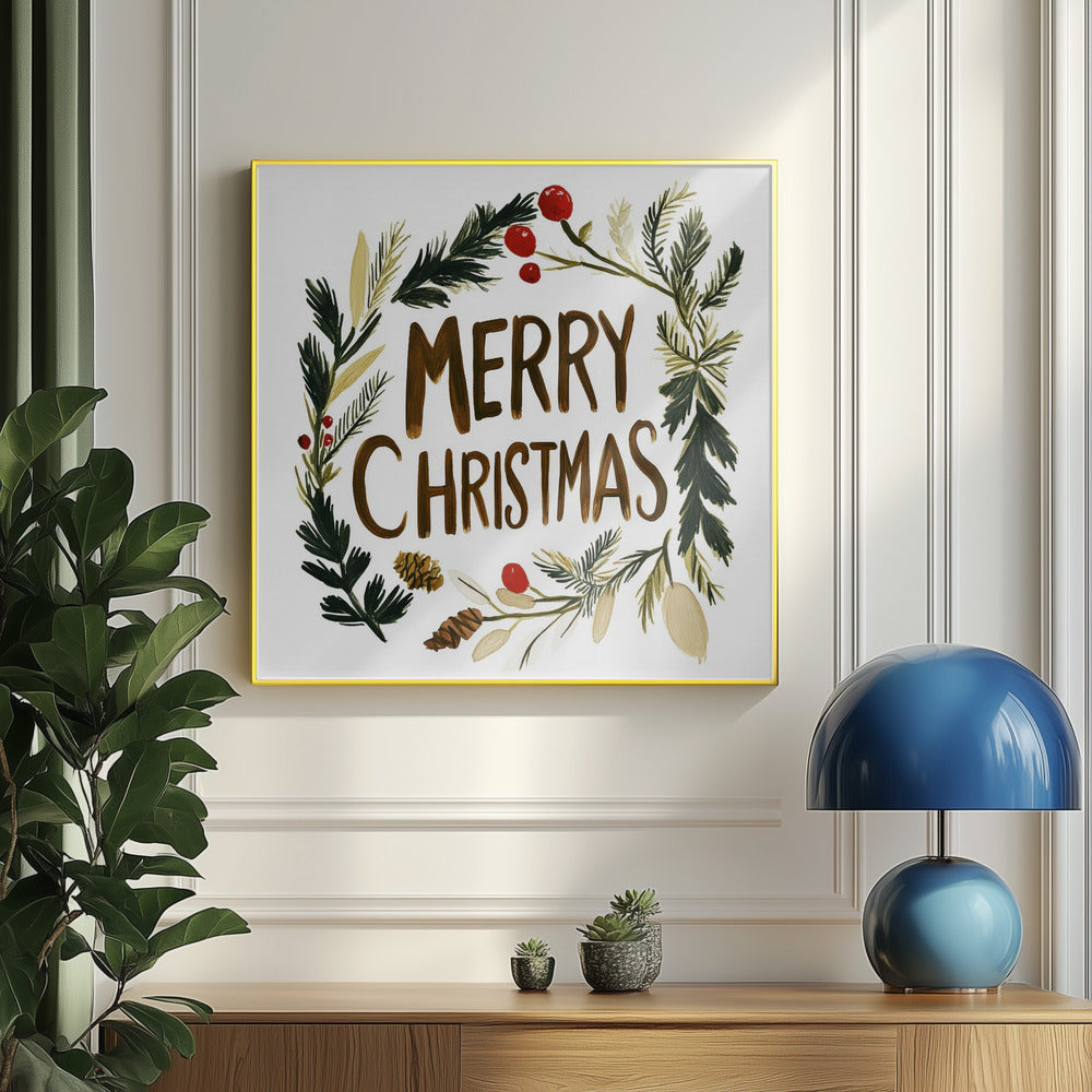 Holiday Joy Wreath | Poster