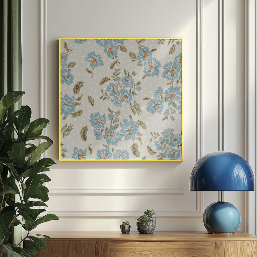 Floral Heritage bouquet Antique pattern | Poster