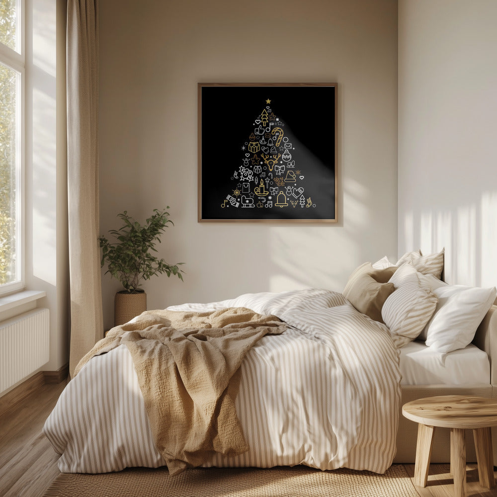 Merry Christmas Festive Icons | Poster