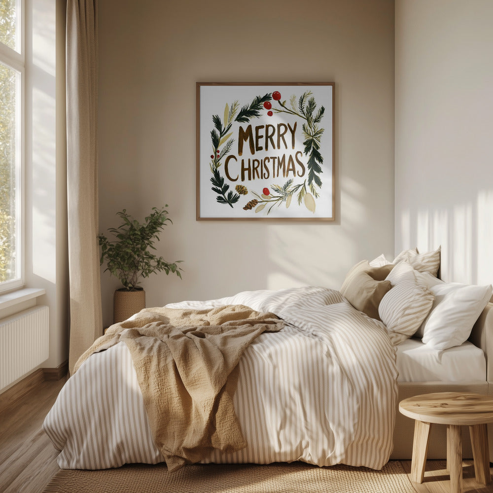 Holiday Joy Wreath | Poster