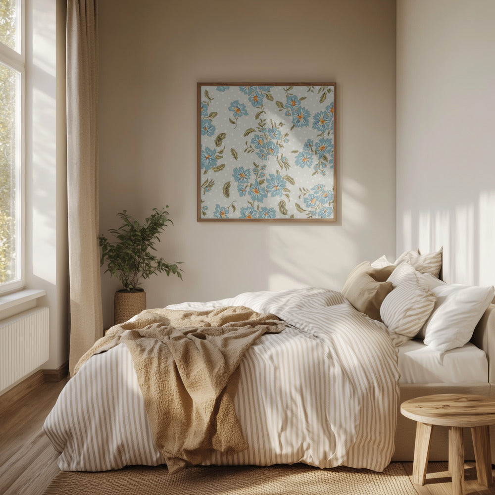 Floral Heritage bouquet Antique pattern | Poster