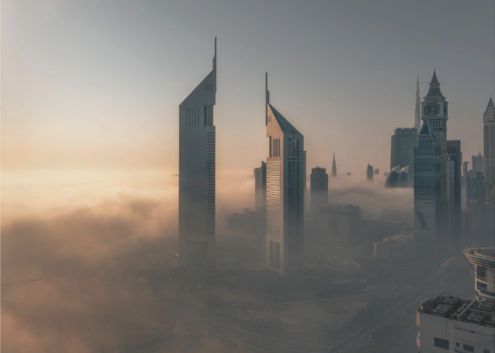 Blocco della nebbia nella Città dell'Acciaio | Stampe su Tela