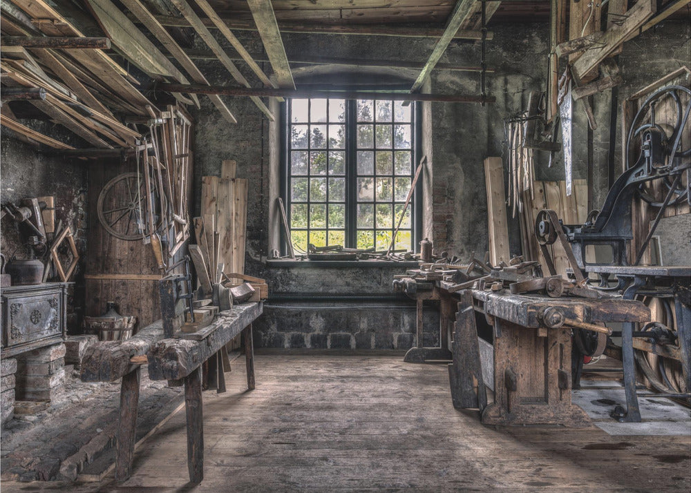 L'atelier des charpentiers | Papier Peint Photo