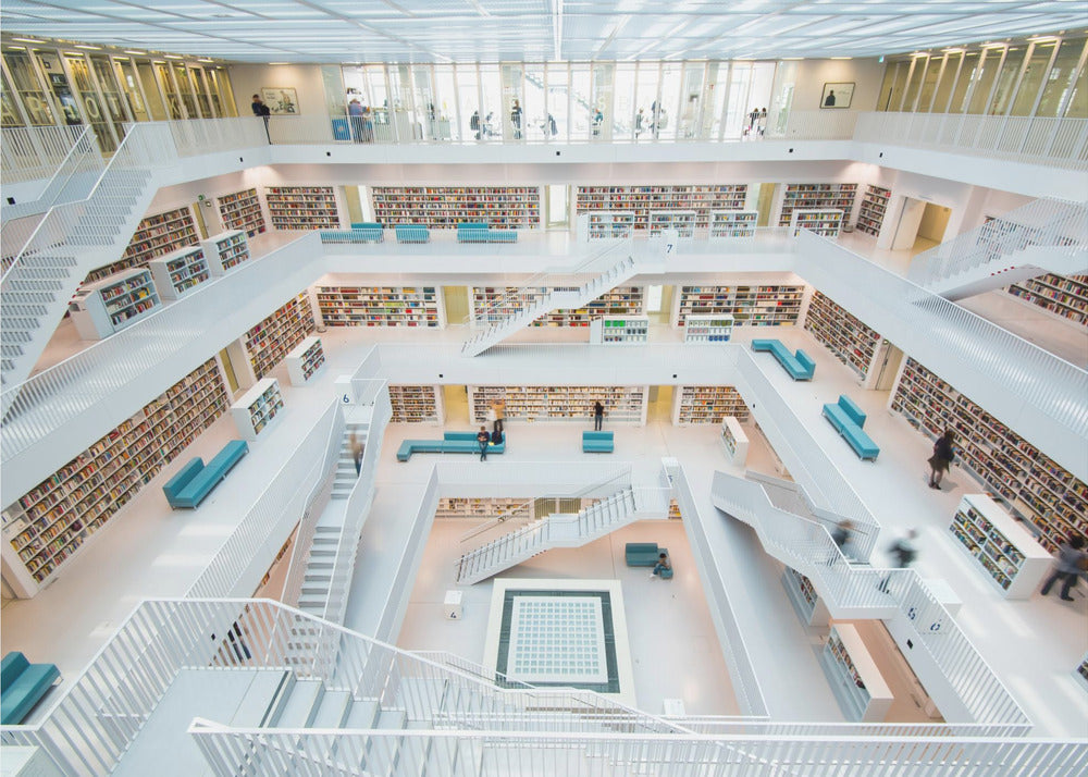 bibliothèque de Stuttgart | Papier Peint Photo