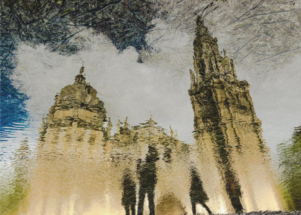 Spiegelung der Kathedrale von Toledo | Leinwand-Bilder