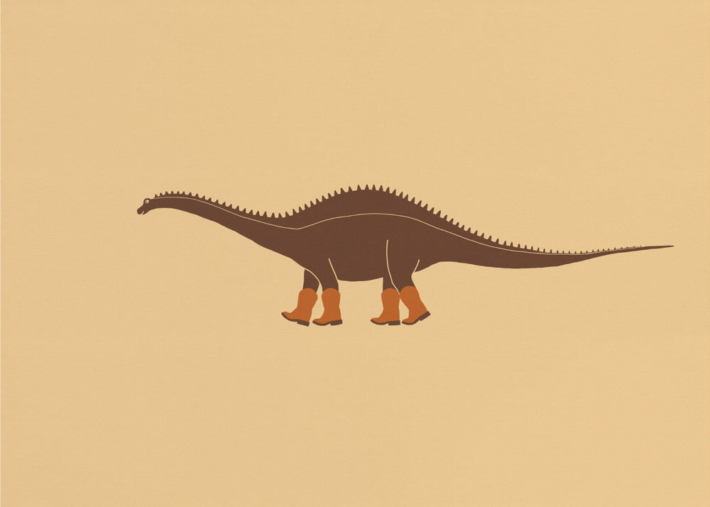 Rebbachisaurus Reba Cowgirl -dinosaurustekstuuri | Canvastaulut