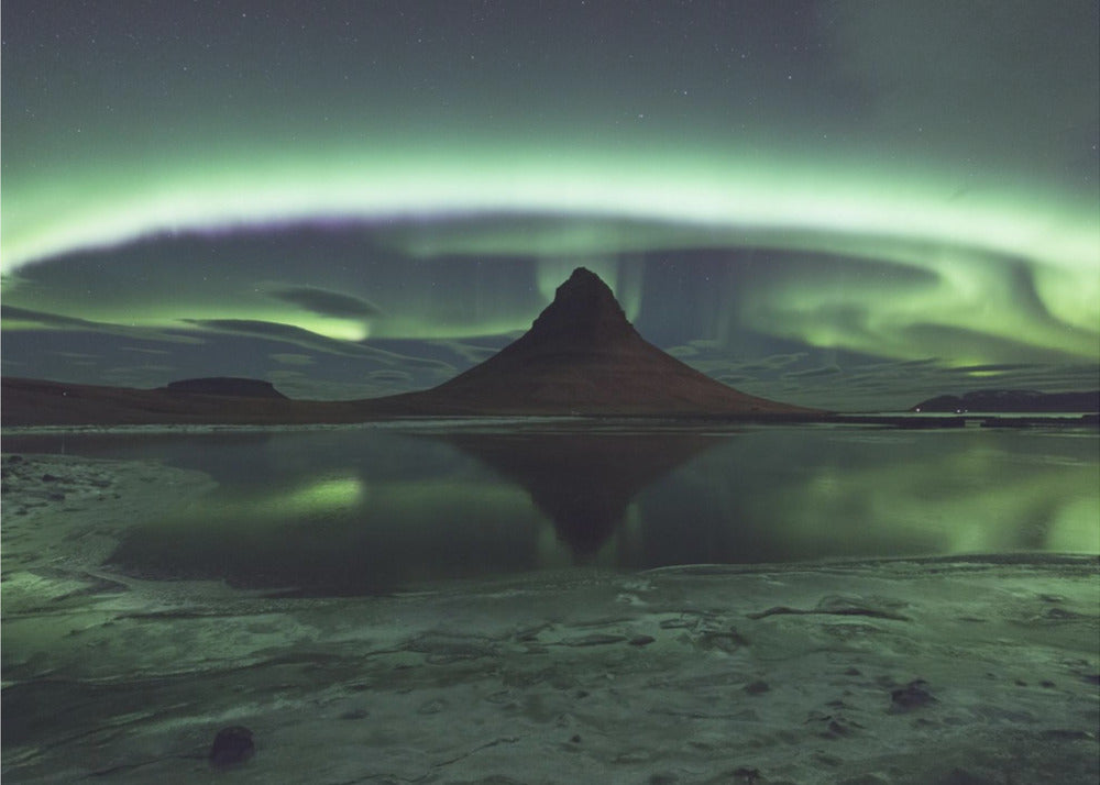 Kirkjufell Aurora | Fototapeten