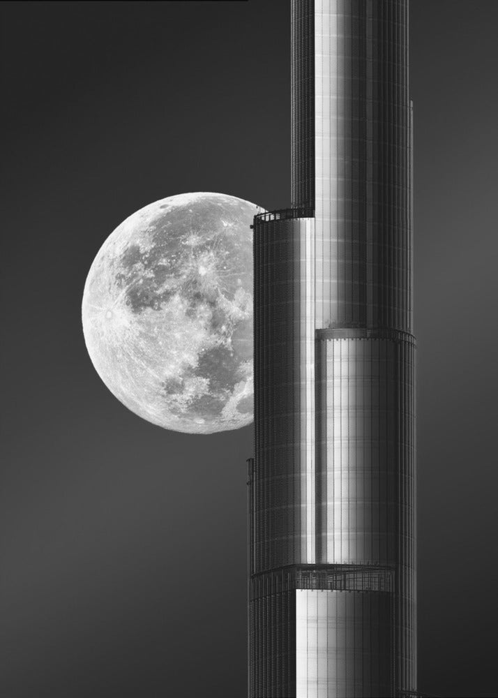 Supermånen Burj Khalifa | Canvas