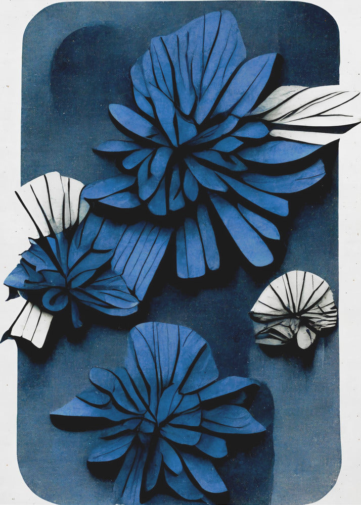 Blue Blossom Depth | Poster