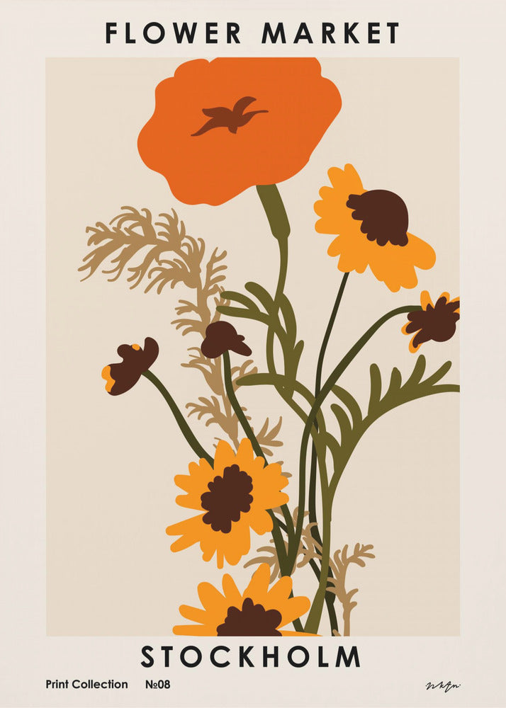 Mercado de las Flores. Estocolmo | Impresiones en Lienzo