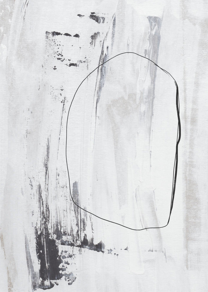 Black Strokes And A Delicate Outline | Poster