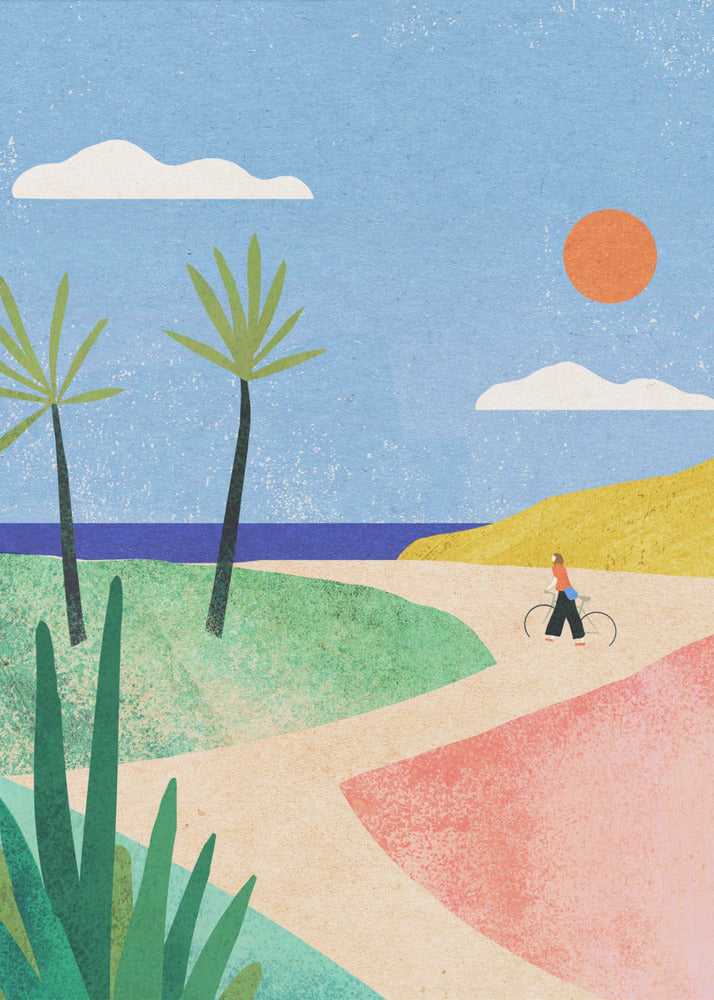 Fille de plage | Tableaux sur Toile