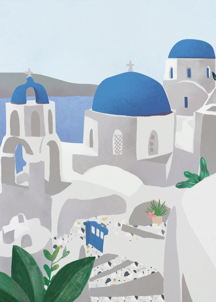 Isla de Santorini | Impresiones en Lienzo