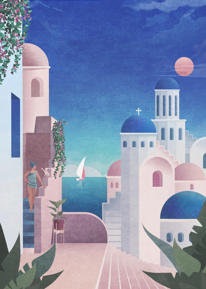 Santorini | Impresiones en Lienzo