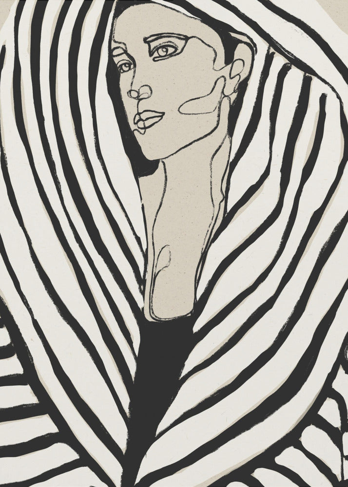 Striped Coat | Poster