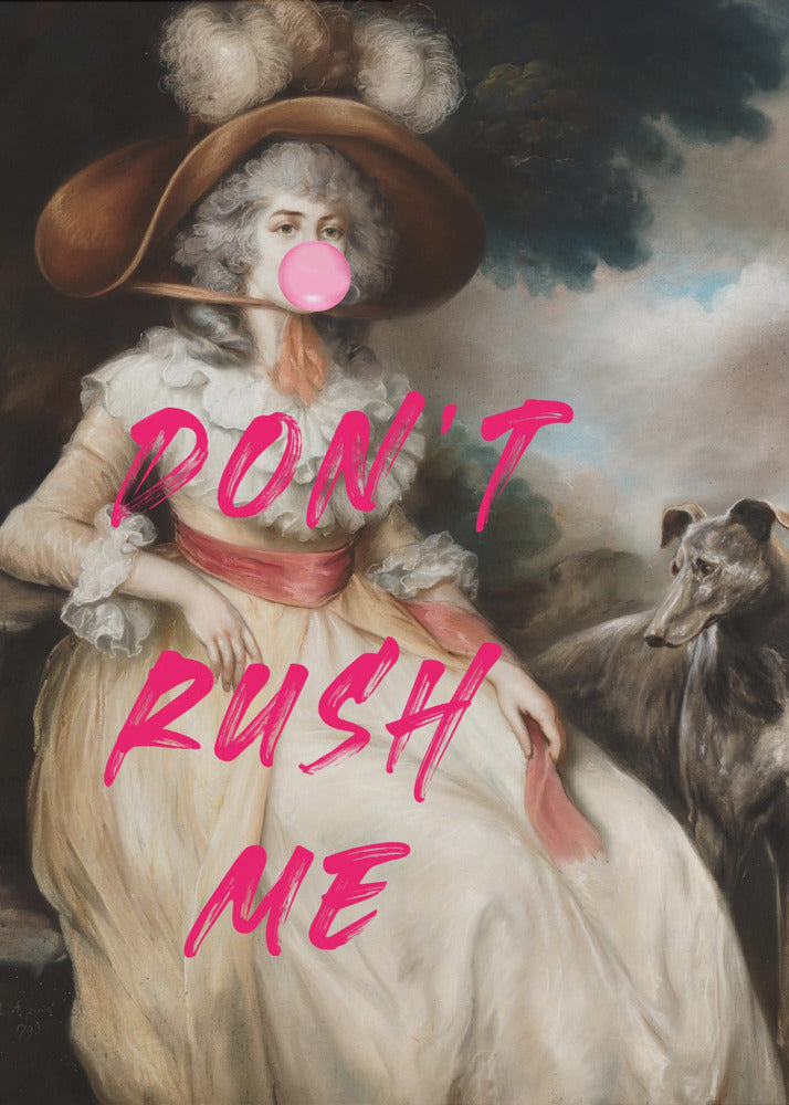 Don't Ruch Me / Altered Bubble Gum Collage | Poster