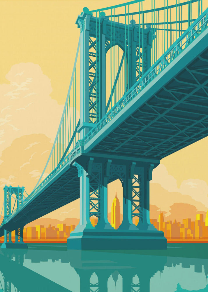 Pont de Manhattan à New York | Tableaux sur Toile