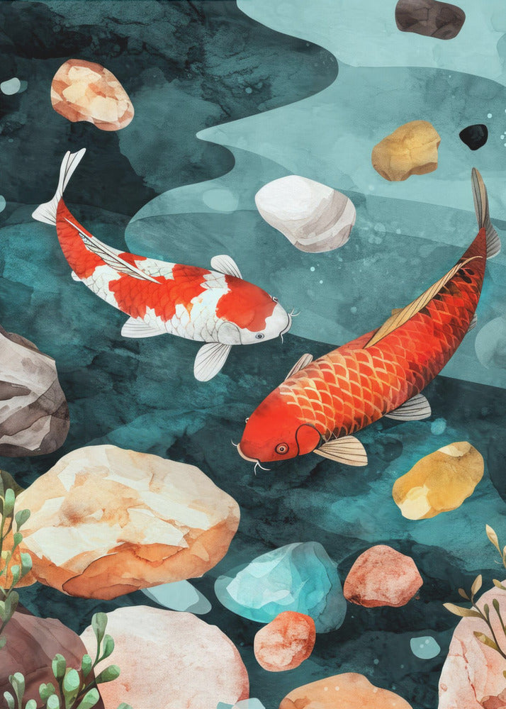 Fish Watercolor Animal Art | Poster
