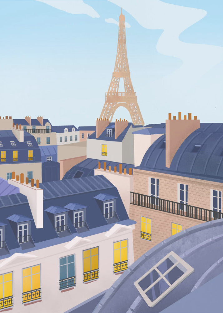 Paris takåsar | Canvas