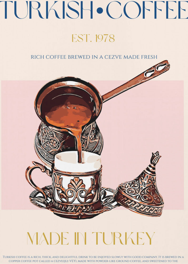 Turkiskt kaffetryck | Poster