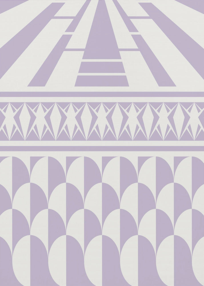 Minimalist art deco geometric lavender | Poster