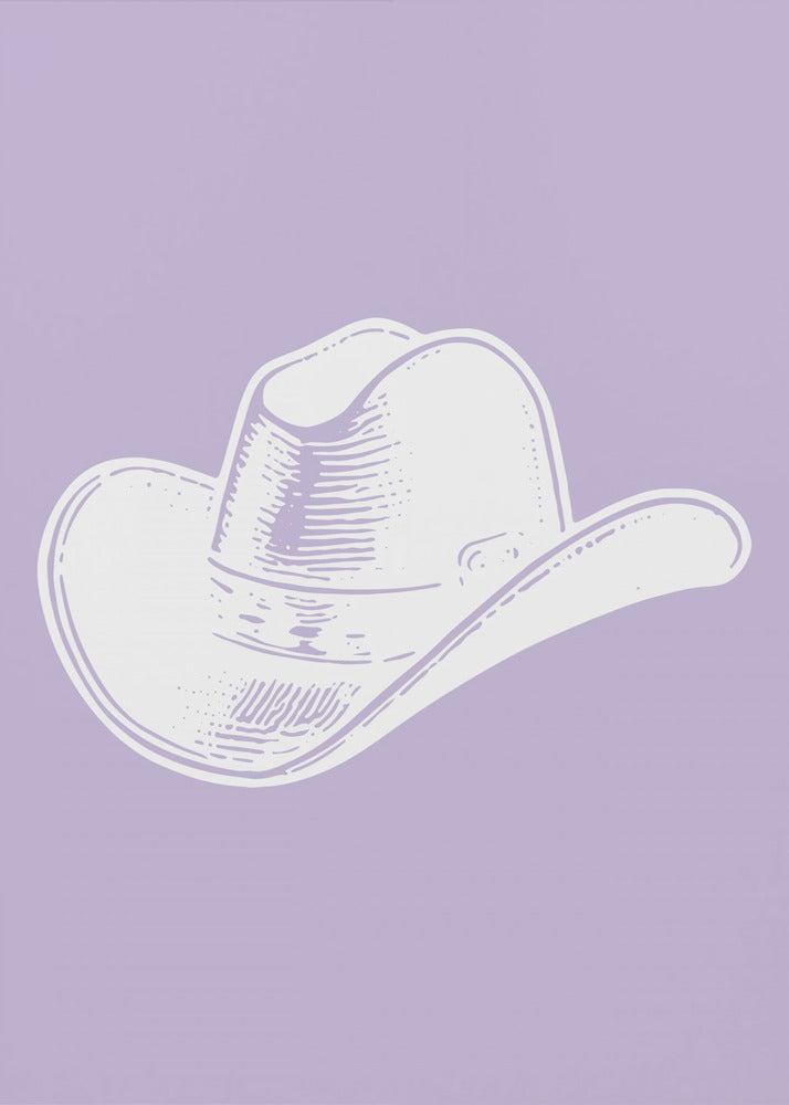 Violetti cowboy-hattu | Canvastaulut