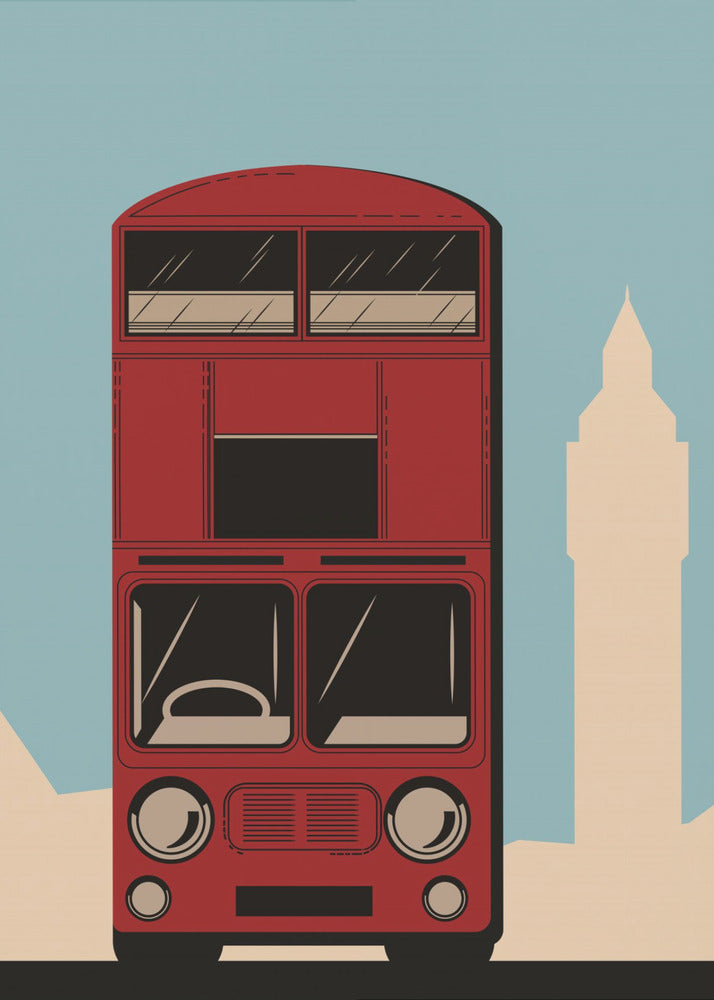 Londonbuss | Canvastavla