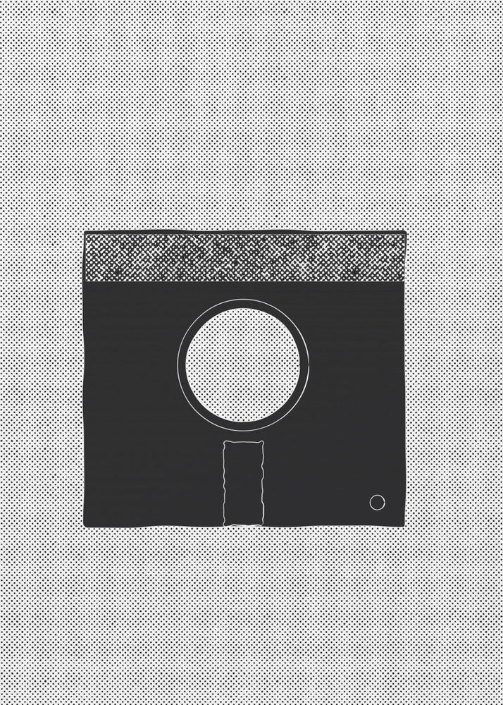Stiliserad retrokamera | Canvastavla