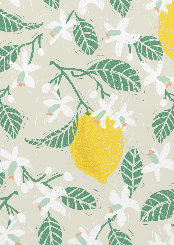 Citronträdblommor | Canvastavla