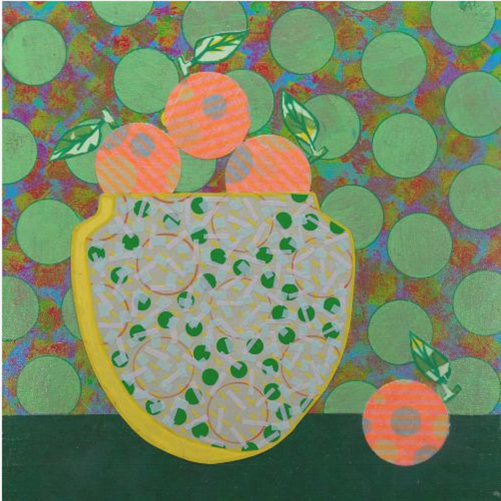 Oranges & Green Dots | Poster