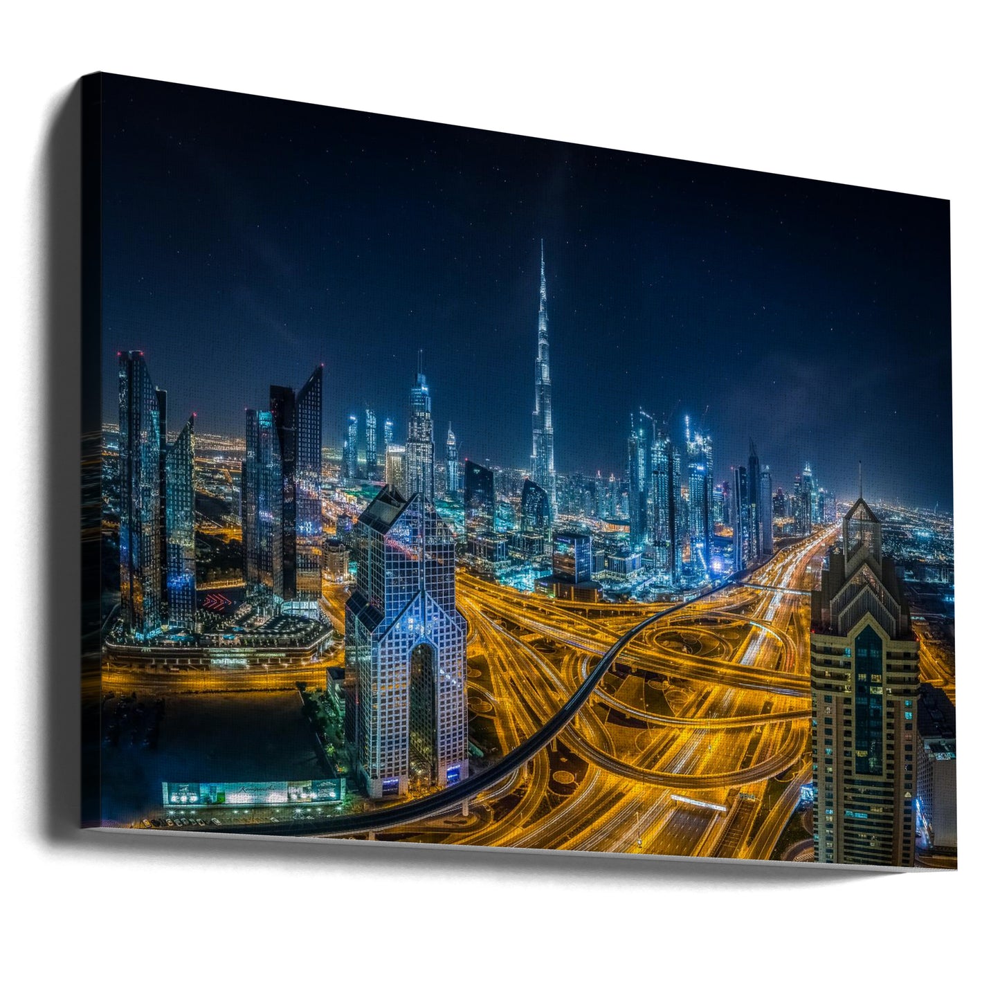 Blauwe stad | Canvasprints