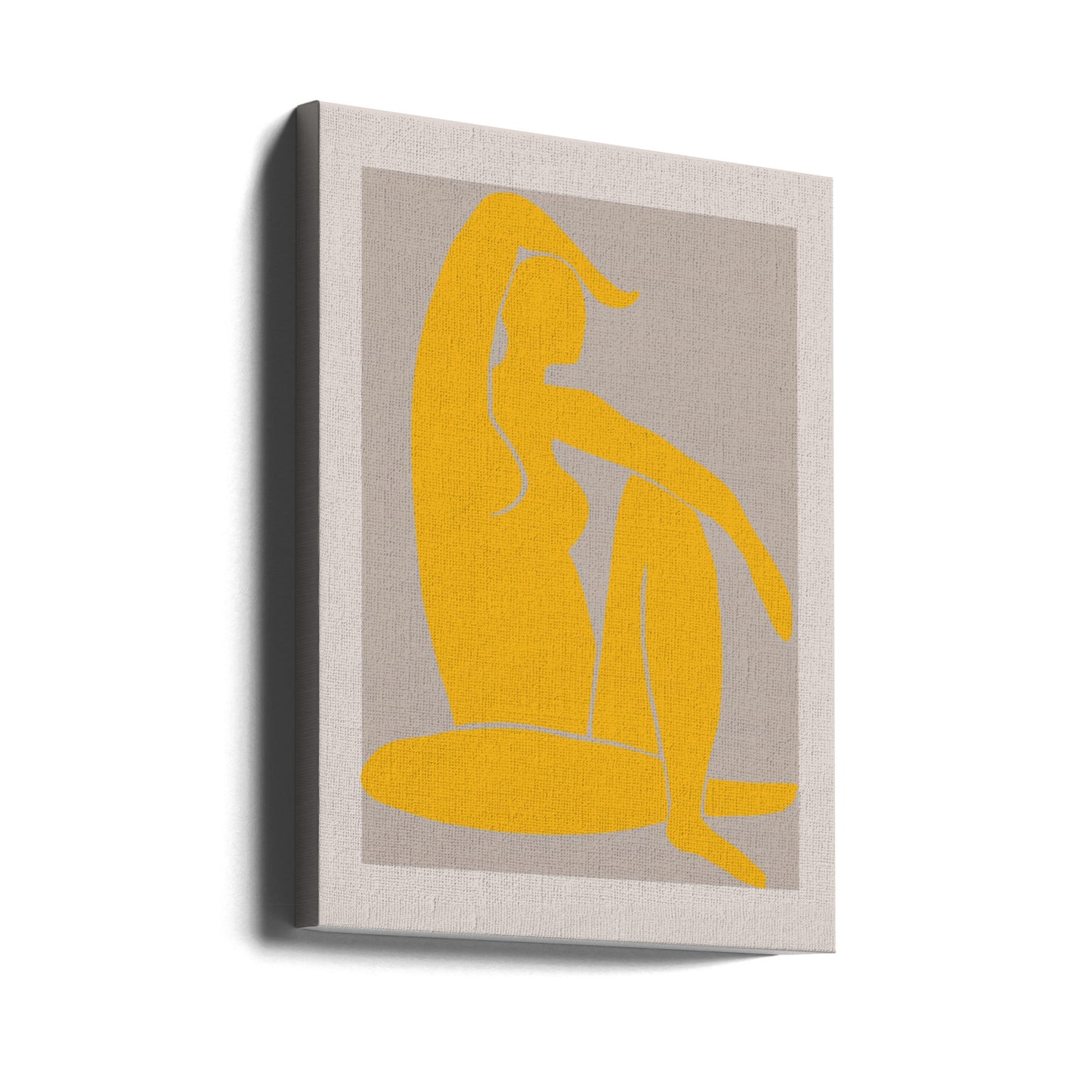 Gelbe Figur | Leinwand-Bilder