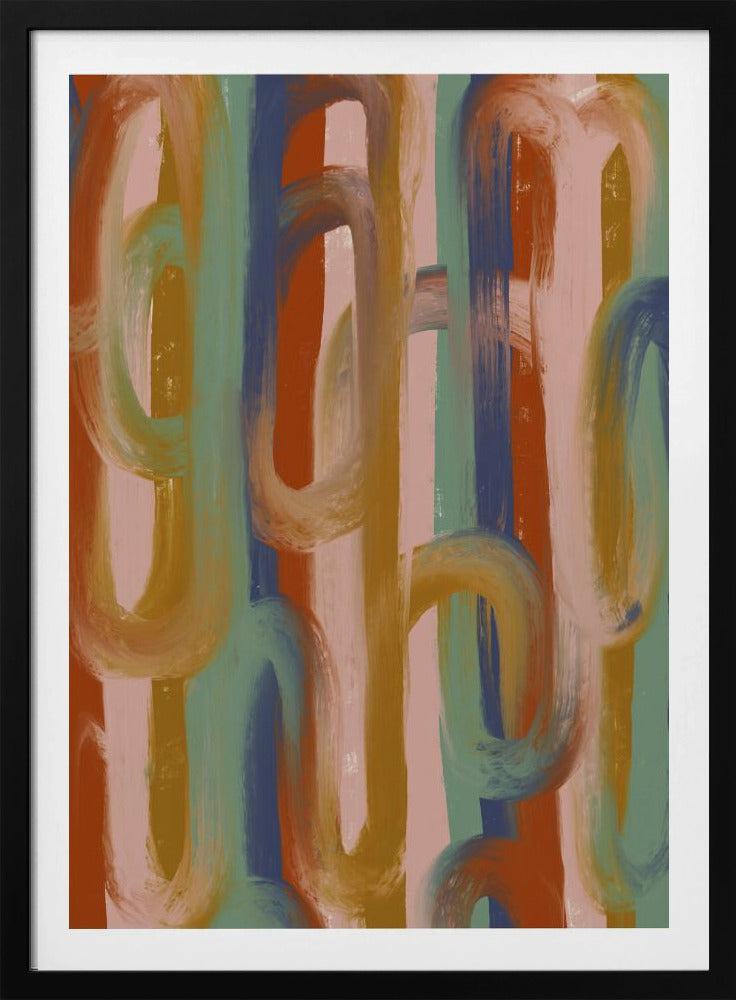 Fließende Farbtöne Harmonie | Poster