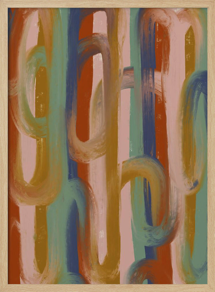 Fließende Farbtöne Harmonie | Poster