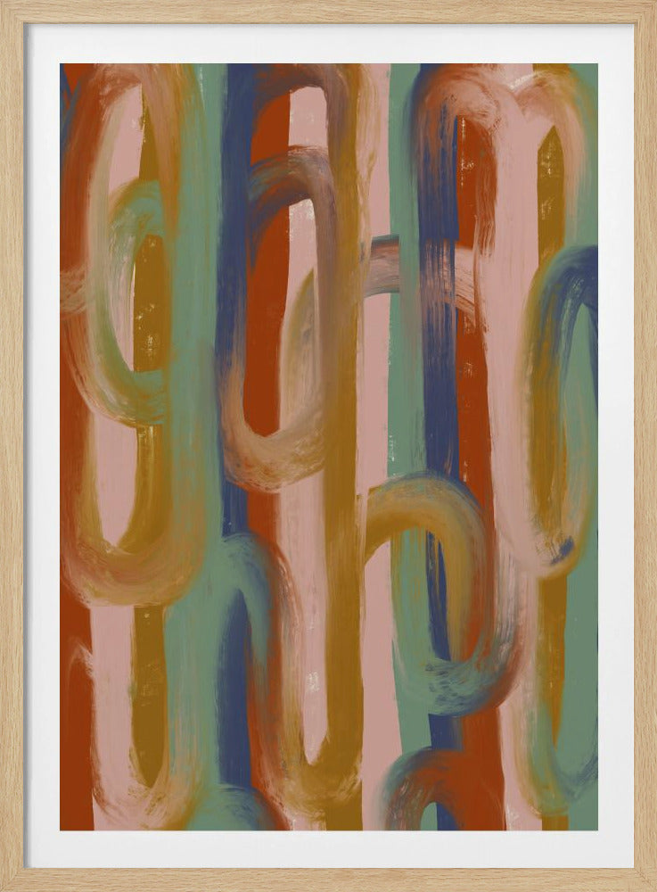 Fließende Farbtöne Harmonie | Poster