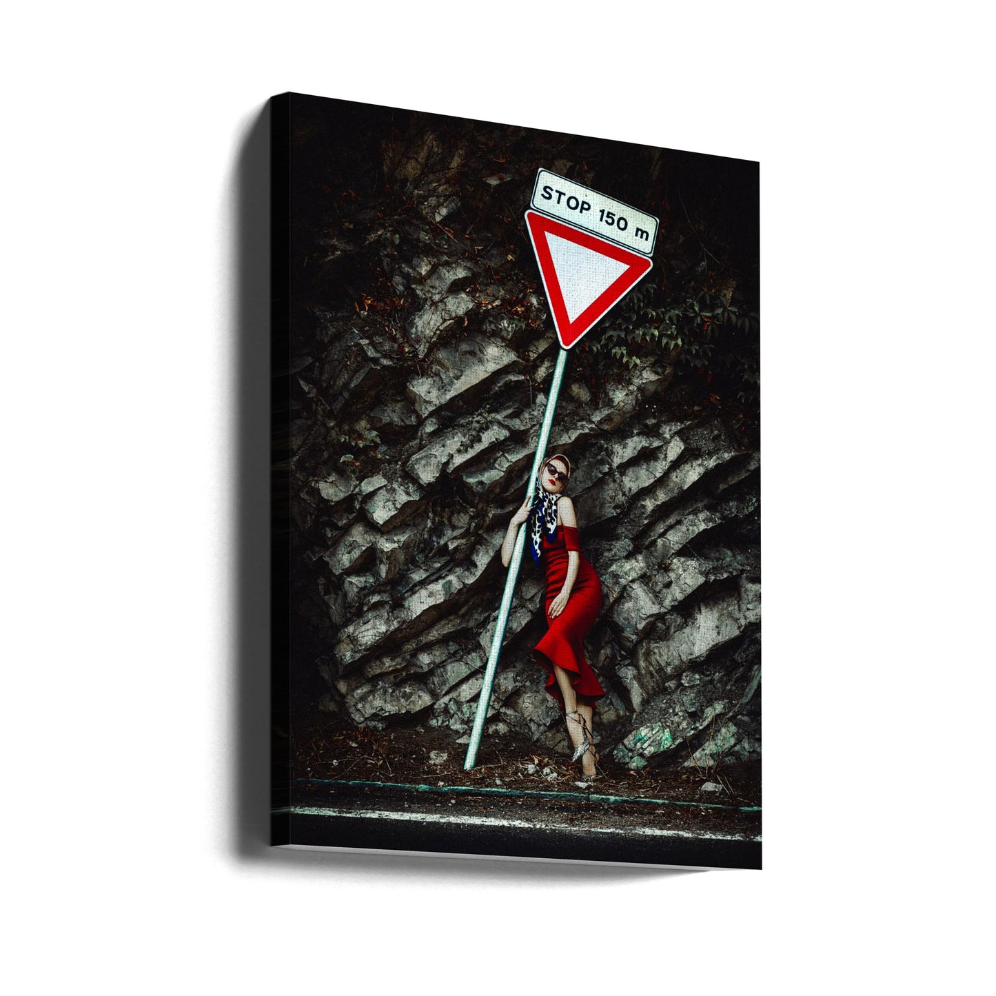 Rød Elegance Halt | Lærredsbilleder