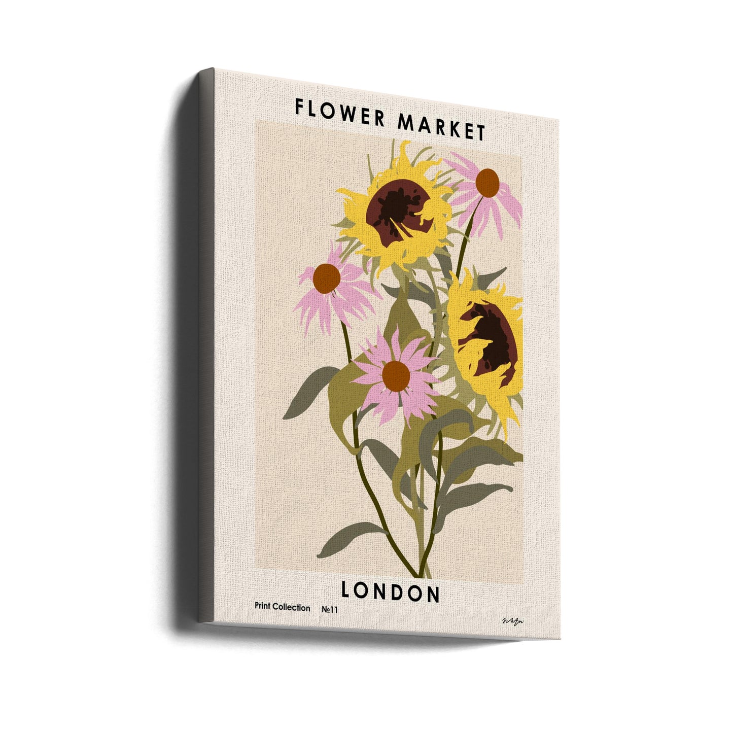 Mercado de flores. Londres | Impresiones en Lienzo