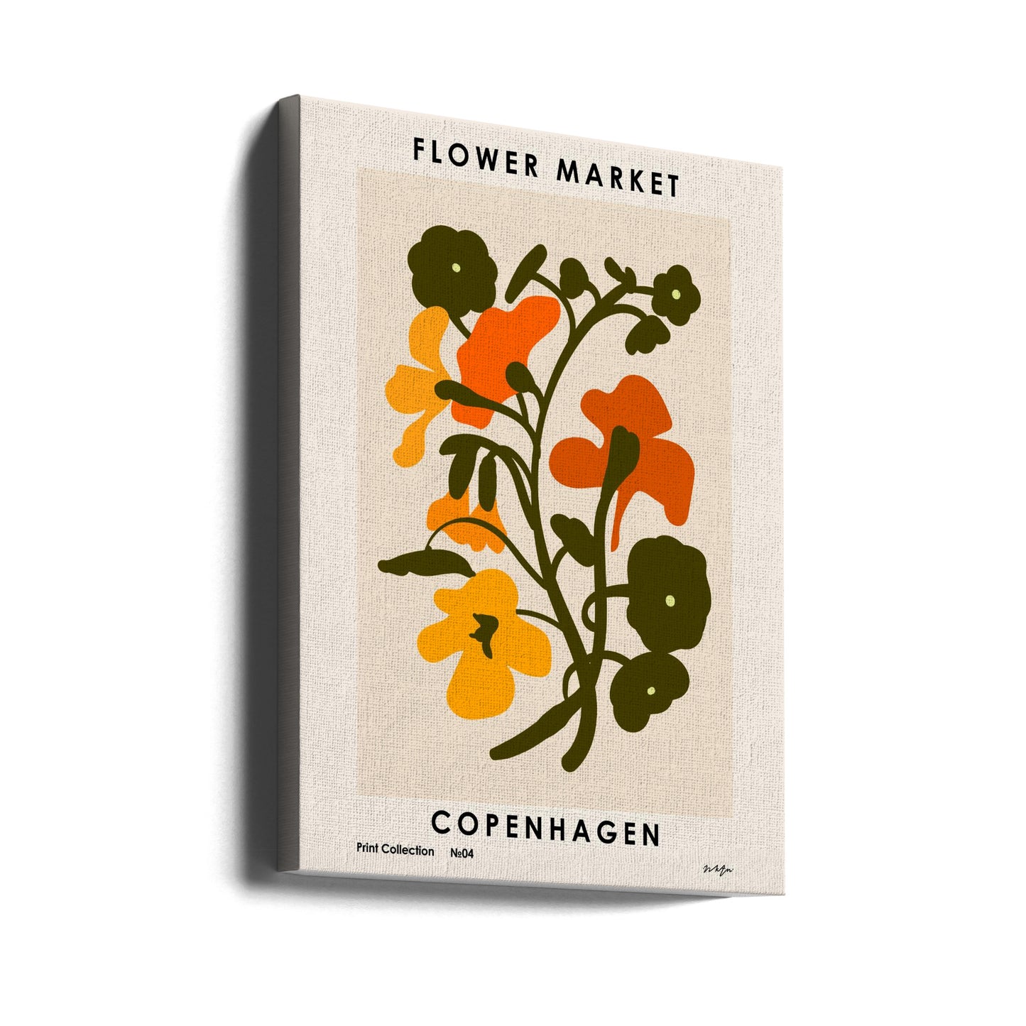 Mercado de las Flores. Copenhague | Impresiones en Lienzo