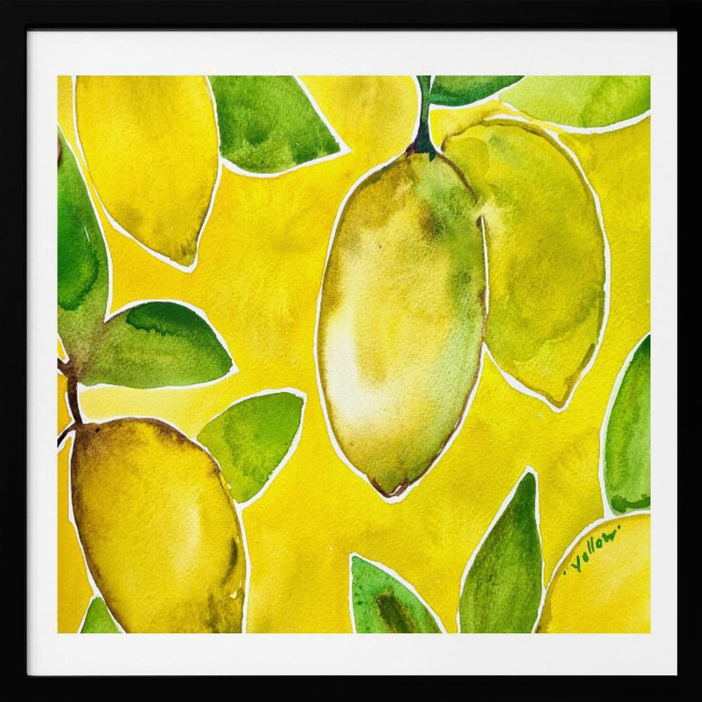 Yellow Lemons | Poster